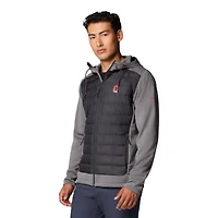 Veste à capuche hybride entièrement zippée Columbia Out-Shield pour homme, anthracite/gris Ohio State Buckeyes