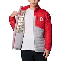 Veste zippée isolante Omni-Heat Infinity Double Blitz pour homme de Columbia Ohio State Buckeyes Gris