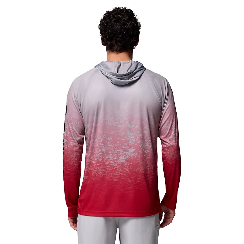 Sweat à capuche Omni-Wick gris Columbia Ohio State Buckeyes PFG Gradient Water Super Terminal Tackle pour homme