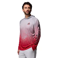 Sweat à capuche Omni-Wick gris Columbia Ohio State Buckeyes PFG Gradient Water Super Terminal Tackle pour homme