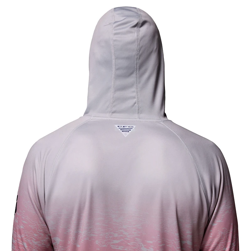 Sweat à capuche Omni-Wick gris Columbia Ohio State Buckeyes PFG Gradient Water Super Terminal Tackle pour homme