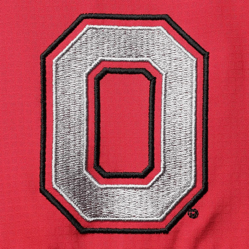 Men's Columbia Scarlet Ohio State Buckeyes Big & Tall Tamiami Omni-Shade Button-Down Shirt