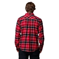 Men's Columbia  Scarlet Ohio State Buckeyes Flare Gun Omni-Wick Flannel Long Sleeve Button-Up Shirt