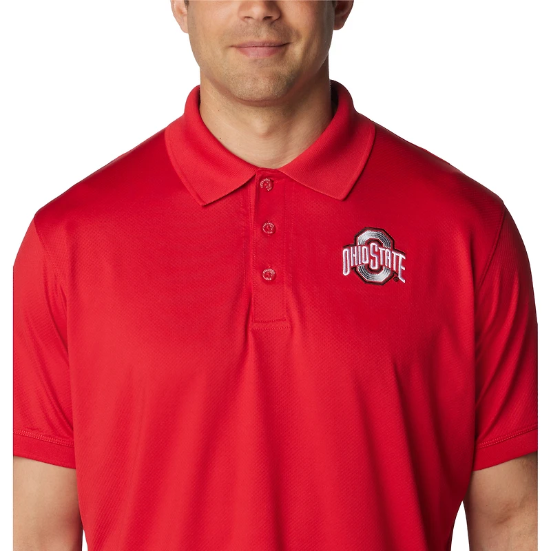 Polo Columbia Scarlet Ohio State Buckeyes PFG Tamiami pour homme