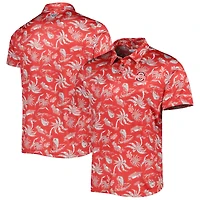 Polo omnicolore Columbia Scarlet Ohio State Buckeyes Super Terminal Tackle pour homme
