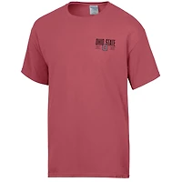 T-shirt ComfortWash Scarlet pour homme, motif Big Name des Ohio State Buckeyes