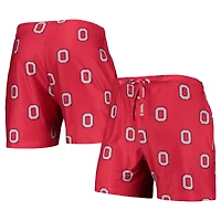 Men's Concepts Sport Scarlet Ohio State Buckeyes Flagship Allover Print Jam Shorts