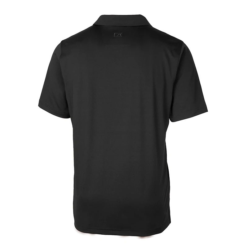 Men's Cutter & Buck  Black Ohio State Buckeyes Alumni Logo Forge Stretch DryTec Polo