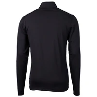 Men's Cutter & Buck Ohio State Buckeyes Alumni Logo Virtue Eco Pique Recycled Quarter-Zip Pullover Top