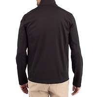 Men's Cutter & Buck Black Ohio State Buckeyes Evoke Eco Softshell Recycled Full-Zip Jacket