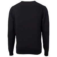 Men's Cutter & Buck Black Ohio State Buckeyes Lakemont Tri-Blend Big Tall V-Neck Pullover Sweater