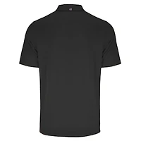 Polo Cutter & Buck noir pour homme, logo principal des Ohio State Buckeyes, grandes tailles, Forge Eco Stretch en tissu recyclé.