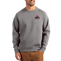 Men's Cutter & Buck Gray Ohio State Buckeyes Roam Recycled Pullover
