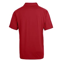 Men's Cutter & Buck  Scarlet Ohio State Buckeyes Alumni Logo Prospect Textured Stretch Polo