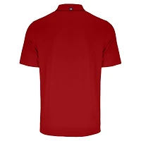 Men's Cutter & Buck Scarlet Ohio State Buckeyes Big Tall Forge Eco Stretch Recycled Polo