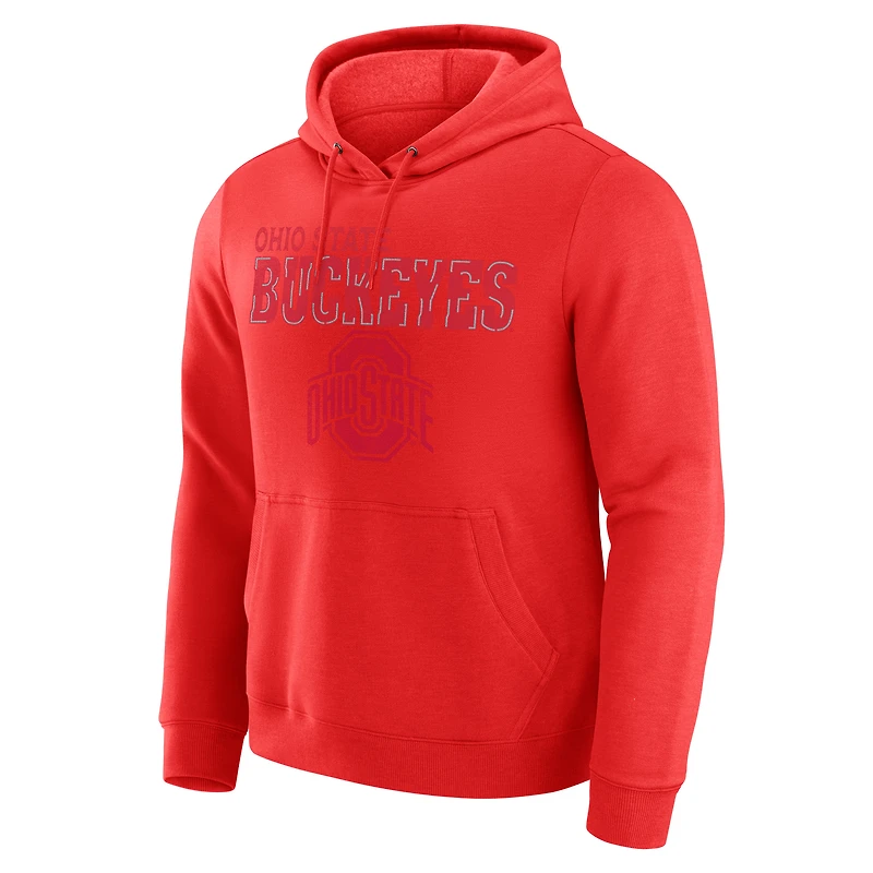 Men's Darius Rucker Collection by Fanatics  Scarlet Ohio State Buckeyes Faded Hoodie