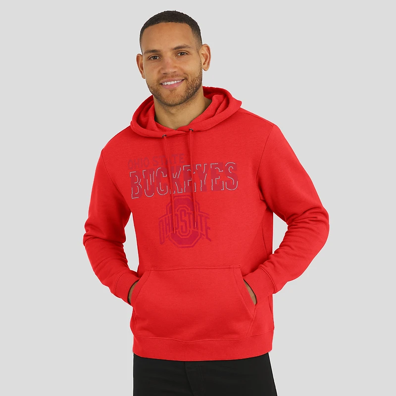 Men's Darius Rucker Collection by Fanatics  Scarlet Ohio State Buckeyes Faded Hoodie