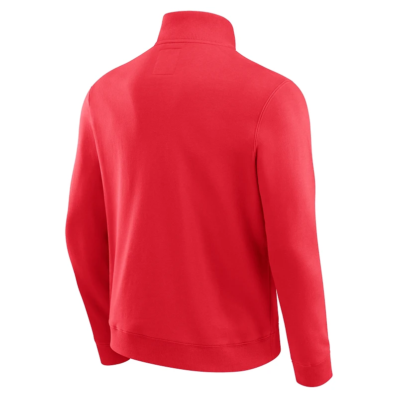 Men's Darius Rucker Collection by Fanatics Scarlet Ohio State Buckeyes Quarter-Zip Pullover
