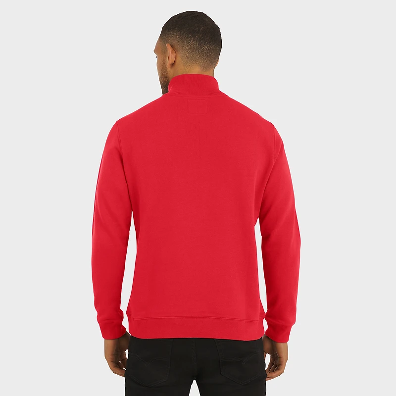 Men's Darius Rucker Collection by Fanatics Scarlet Ohio State Buckeyes Quarter-Zip Pullover