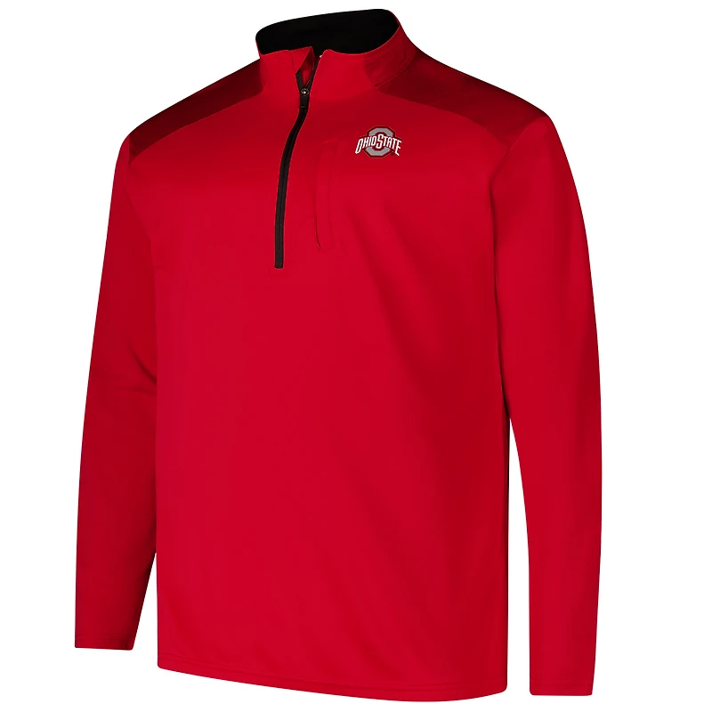 PRF OSU ROUGE NOIR HOMME BIG & TALL DEFENDER Q-ZIP JACMENXPO