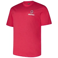 Men's Fanatics Scarlet Ohio State Buckeyes Big & Tall Ideal Faded T-Shirt