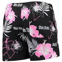 Maillot de bain à fleurs fluo FOCO Ohio State Buckeyes pour homme