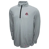 Men's Franchise Club Gray Ohio State Buckeyes Breeze Quarter-Zip Pullover