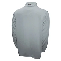 Men's Franchise Club Gray Ohio State Buckeyes Breeze Quarter-Zip Pullover