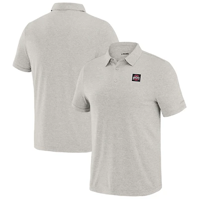 Men's J. Palmer  Cream Ohio State Buckeyes Four Down Polo