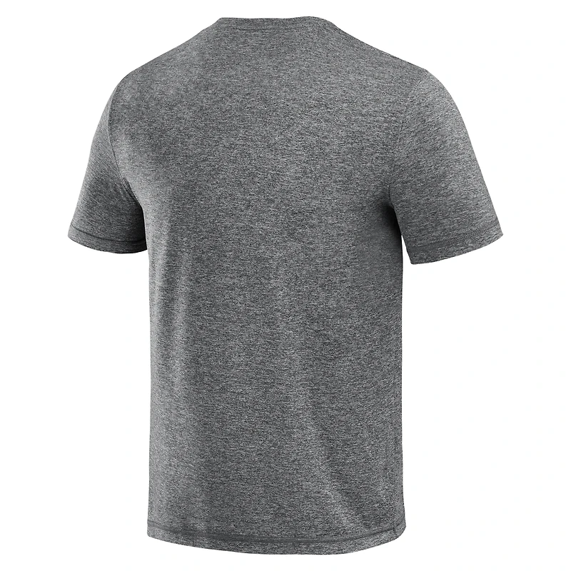 Men's J. Palmer  Heather Black Ohio State Buckeyes Four Down T-Shirt
