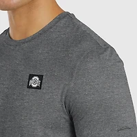 Men's J. Palmer  Heather Black Ohio State Buckeyes Four Down T-Shirt