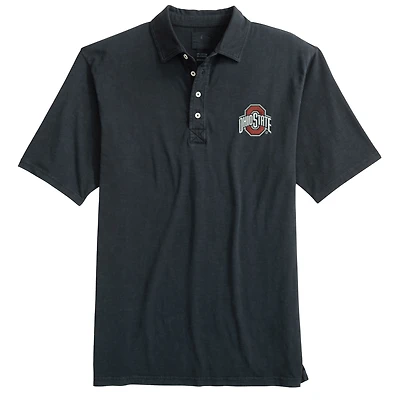 Men's johnnie-O  Black Ohio State Buckeyes Coastal Wash Polo