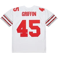 Men's Mitchell & Ness Archie Griffin White Ohio State Buckeyes 1975 College Vault Legacy Jersey