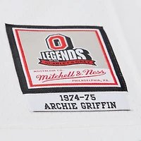 Men's Mitchell & Ness Archie Griffin White Ohio State Buckeyes 1975 College Vault Legacy Jersey