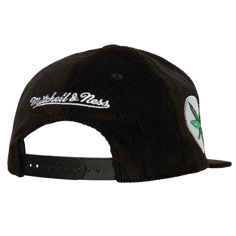 Men's Mitchell & Ness  Black Ohio State Buckeyes All Directions Corduroy Snapback Hat