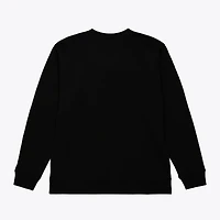 Men's Mitchell & Ness  Black Ohio State Buckeyes Half Time Fleece Crewneck Sweatshirt