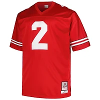 Men's Mitchell & Ness Cris Carter Scarlet Ohio State Buckeyes Big Tall Legacy Jersey
