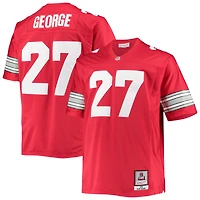 Maillot pour hommes Mitchell & Ness Eddie George Scarlet Ohio State Buckeyes Big Tall Legacy Alumni