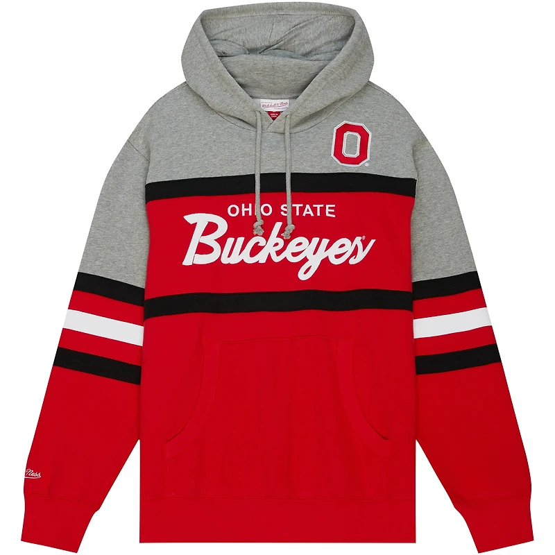 Men's Mitchell & Ness Ohio State Buckeyes Head Coach Pullover Hoodie