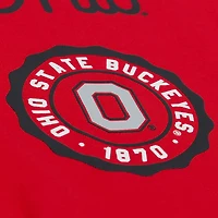 T-shirt premium Mitchell & Ness rouge Ohio State Buckeyes Double Clutch pour homme