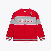 Men's Mitchell & Ness  Scarlet Ohio State Buckeyes Fleece Sweatshirt