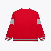 Sweat-shirt polaire Mitchell & Ness rouge écarlate Ohio State Buckeyes pour homme