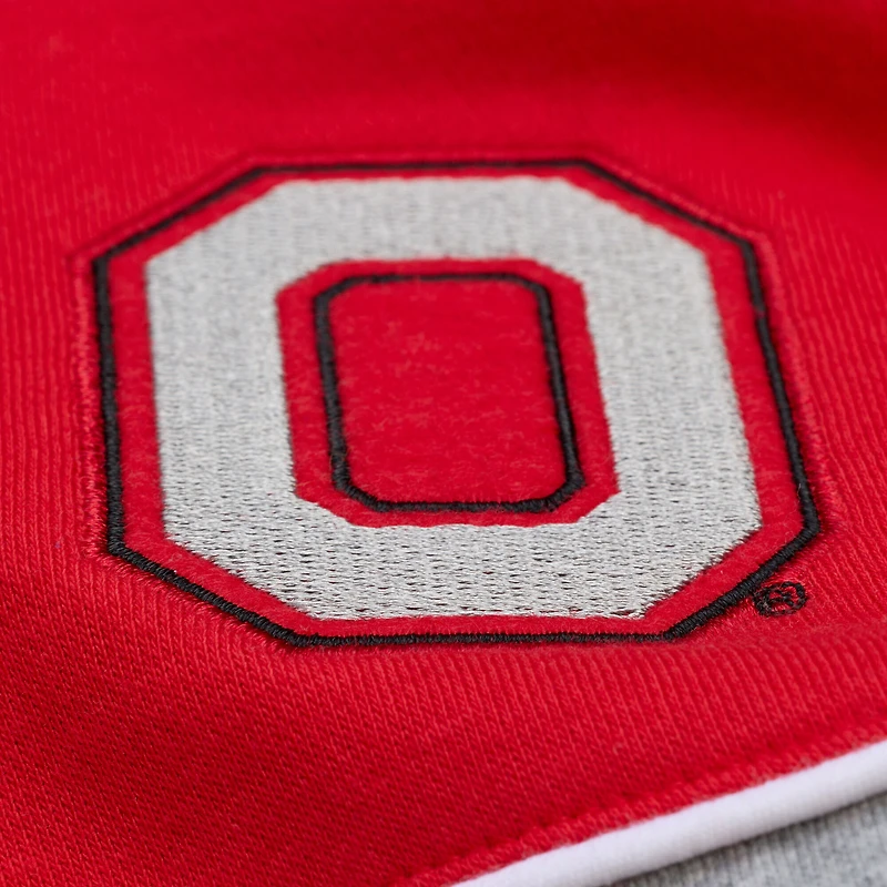 Men's Mitchell & Ness Scarlet Ohio State Buckeyes Fleece Sweatshirt