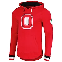 Men's Mitchell & Ness Scarlet Ohio State Buckeyes Legendary Raglan Pullover Hoodie