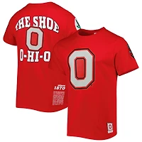 T-shirt pour homme Mitchell & Ness Scarlet Ohio State Buckeyes Team Origins