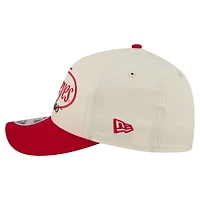 Men's New Era  Natural/Scarlet Ohio State Buckeyes Prepster 9FORTY M-Crown Adjustable Hat