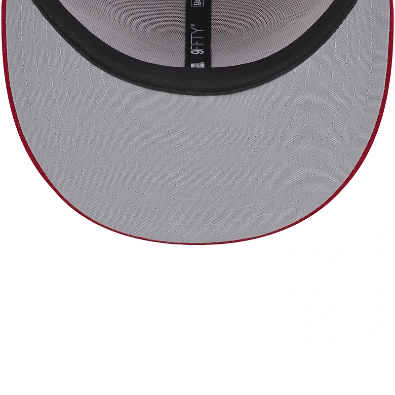 Men's New Era Scarlet Ohio State Buckeyes 9FIFTY Trucker Snapback Hat
