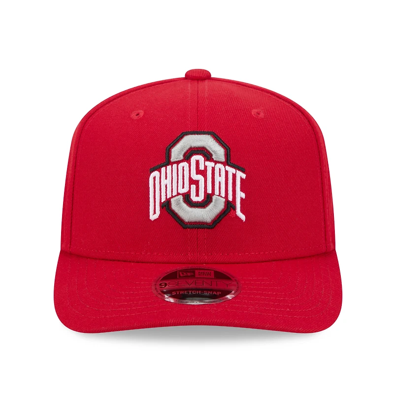 Men's New Era  Scarlet Ohio State Buckeyes 9SEVENTY Stretch-Snap Hat