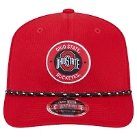 Men's New Era Scarlet Ohio State Buckeyes COOLERA 9SEVENTY Rope Stretch-Snap Hat