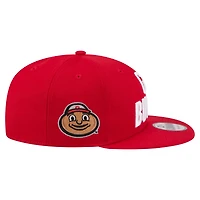 Casquette snapback New Era Scarlet Ohio State Buckeyes Go Team 9FIFTY pour homme